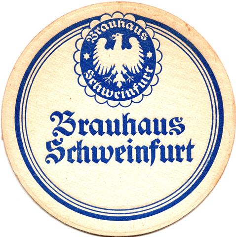 schweinfurt sw-by brauhaus rund 1fbg 2a (215-brauhaus schweinfurt-blau)